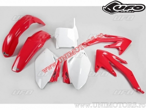 Kit de plástico (branco / vermelho) - Honda CRF 450 R ('05-'06) - UFO