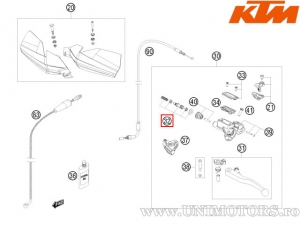 Kit de réparation de pompe d'embrayage Magura 10,5mm - KTM SMR 450 / 505 SX ATV / 450 SX ATV ('09-'10 / '12) / 450 SX-F ('09-'1