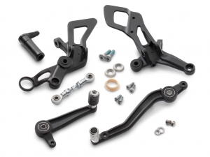 Kit de Soporte de Reposapiés (aluminio) KTM 690 Duke ('12-'19) / 690 Duke ABS / 690 Duke R ABS ('16) / 690 Duke CKD ('12) - KTM