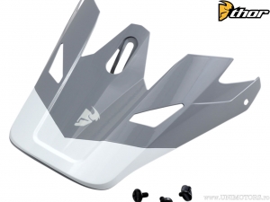 Kit de visera para casco de enduro/cross para jóvenes (gris/blanco) - Thor Sector Bomber