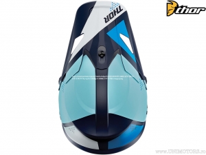 Kit de visera para casco de enduro/cross Sector Blade (azul marino mate/blanco mate) - Thor