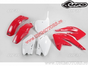 Kit plastica (bianco/rosso) - Honda CR 85 R ('03-'17) - UFO