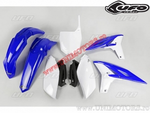 Kit plastique (Blanc/Bleu/Noir) - Yamaha YZ 250 F 4T ('11-'12) - UFO