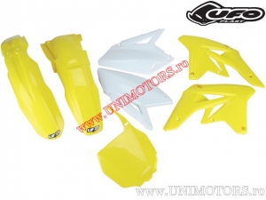 Kit plastique (Blanc/Jaune) - Suzuki RM-Z 250 ('09) - UFO