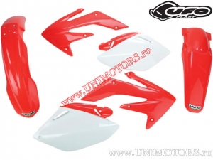 Kit plastique (blanc/rouge) - Honda CRF 250 R ('06-'07) - UFO