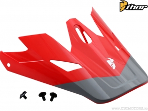 Kit viseira para capacete de motocross / enduro Sector Bomber (vermelho / cinza) - Thor