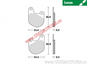 Klocki hamulcowe przednie - MCB511 organiczne - Lucas TRW