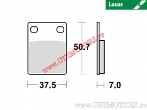 Klocki hamulcowe przednie - MCB577 organiczne - Lucas TRW