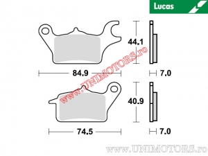 Klocki hamulcowe przednie - MCB872 organiczne - Lucas TRW