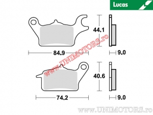 Klocki hamulcowe przednie - MCB881 organiczne - Lucas TRW