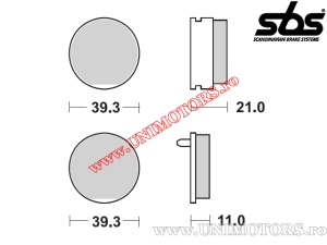 Klocki hamulcowe przednie - SBS 529HF (ceramiczne) - (SBS)