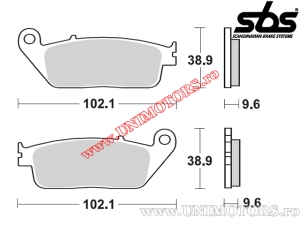 Klocki hamulcowe przednie - SBS 630HS (metalowe / sinterowane) - (SBS)