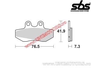 Klocki hamulcowe przednie - SBS 652HF (ceramiczne) - (SBS)