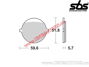 Klocki hamulcowe przednie - SBS 699HF (ceramiczne) - (SBS)