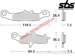 Klocki hamulcowe przednie - SBS 726SI (metalowe / sinterowane) - (SBS)