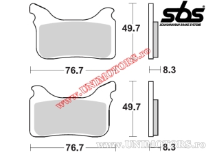 Klocki hamulcowe przednie - SBS 842HS (metalowe / spiekane) - (SBS)