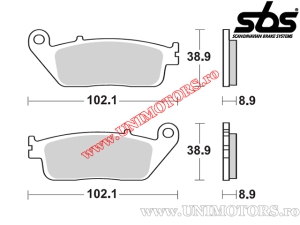 Klocki hamulcowe tył - SBS 184MS (metalowe / sinterowane) - (SBS)