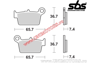 Klocki hamulcowe tył - SBS 199HF (ceramiczne) - (SBS)