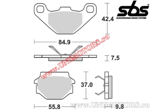 Klocki hamulcowe tył - SBS 692HF (ceramiczne) - (SBS)