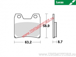 Klocki hamulcowe tylnie - MCB725 organiczne - Lucas TRW