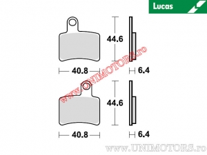 Klocki hamulcowe tylnie - MCB852 organiczne - Lucas TRW