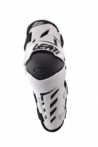 KNEE & SHIN GUARD DUAL AXIS WHITE/BLACK: Mărime - XXL