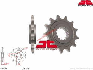 Koło zębate przednie Gas Gas EC 200 / EC 250 / EC 300 / EC 400FSE / HP 300 Wild / SM 400 FSE / EC 450 FSE / SM 450 FSE - JTF 7