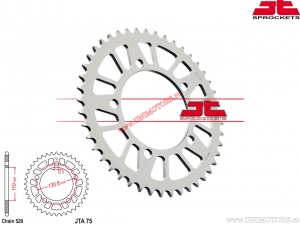 Koło zębate tył aluminiowe BMW S 1000 RR ('09-'18) / S 1000 R ABS ('13-'18) - JTA 75 - JT