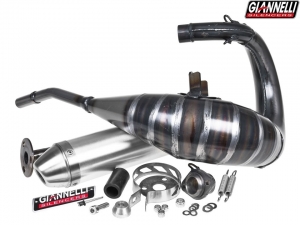 Komplette Auspuffanlage Giannelli Enduro 2T - Derbi Senda 50 SM DRD Pro ('06-'16) - Aluminium Endschalldämpfer