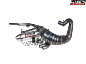 Komplette Auspuffanlage Giannelli Enduro 2T - HM CRE 50 Baja / CRE 50 Derapage / CRE 50 Six ('95-'02) - Aluminium-Endkappe