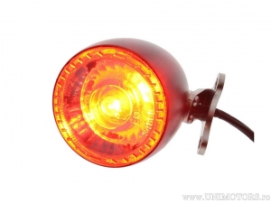 Komplette LED-Stop universal schwarz mit Blinker Bullet 1000 RB rauchgrauem Glas - Kellermann