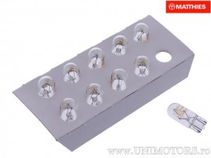 Koplamp zonder sokkel W3W W2.1X9.5D JMP Naos 12V 3W set van 10 stuks - JM