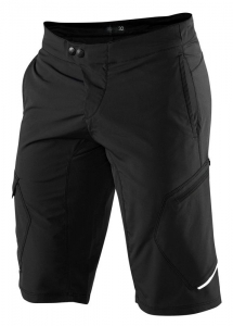 Krótkie spodenki MTB 100% - RIDECAMP SHORTS CZARNE: Rozmiar - 30