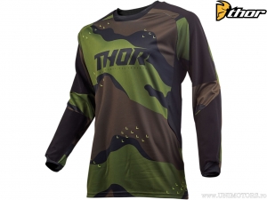 Kurtka enduro / cross Terrain Off Road Gear (zielony kamuflaż) - Thor