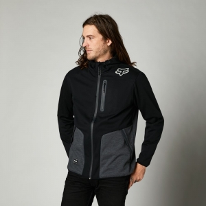 Kurtka motocyklowa Barricade Softshell Fleece [Czarny]: Rozmiar - M