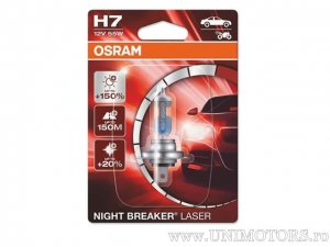 Lámpara H7 PX26d Night Breaker Laser 12V 55W blister - Osram