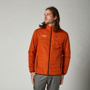 Lässige Howell Puffy Jacke [Orange]: Größe - S