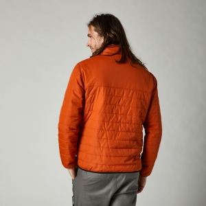 Lässige Howell Puffy Jacke [Orange]: Größe - S