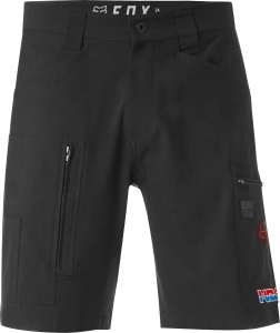 Lässige HRC Redplate Tech Cargo Shorts [Schwarz]: Größe - 30