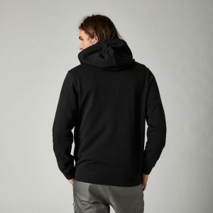 Lässiger Fullstop Fleece Hoodie [Schwarz]: Größe - L