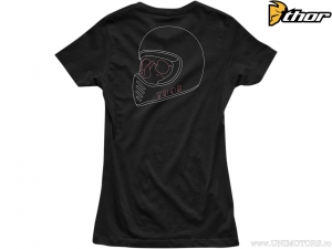 Lässiges Damen Skull Tee (Schwarz) - Thor