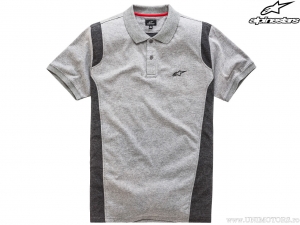 Lässiges Doppelseitiges Polo-Shirt (Grau/Schwarz) - Alpinestars