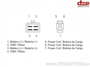 Lade-Relais Honda VT600 C Shadow - (DZE)