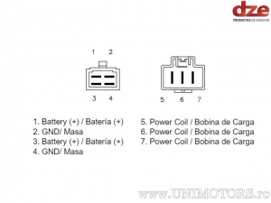 Lade-Relais - Honda VTX 1300 S ('03-'09) / VTX 1300 C ('04-'09) - DZE