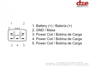 Lade-Relais Kawasaki ER-6n / Ninja 650 / KLE 650 / VN Vulcan / Suzuki Burgman / V-Strom / Yamaha YZF-R6 / Majesty - (DZE)