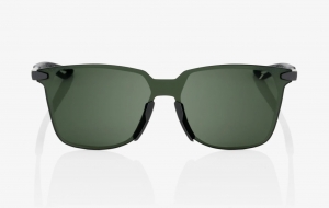 LEGERE SQUARE - Matte Black - Grey Green Lens: Size - OneSize