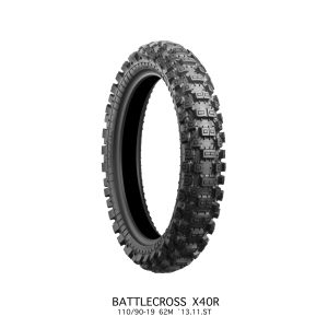 Llanta (caucho) Bridgestone Battlecross X40 Hard 110/90-19 62M NHS TT - Bridgestone