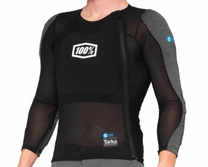 Long Sleeve MTB Jersey 100% Tarka Black: Size - XXL