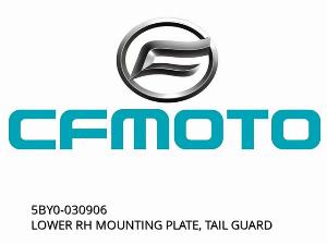 LOWER RH MOUNTING PLATE, TAIL GUARD - 5BY0-030906 - CFMOTO