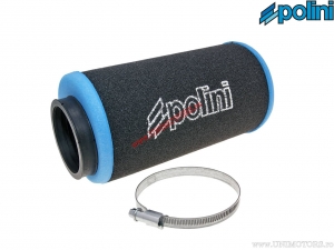 Luchtfilter (190mm / 95mm / 60mm, rechte hoek) - zwart / blauw - Polini